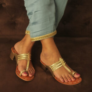 Golden Aura Block Heel