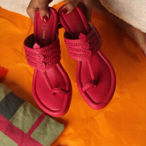 Gulabi Grace (pink wedge heels )