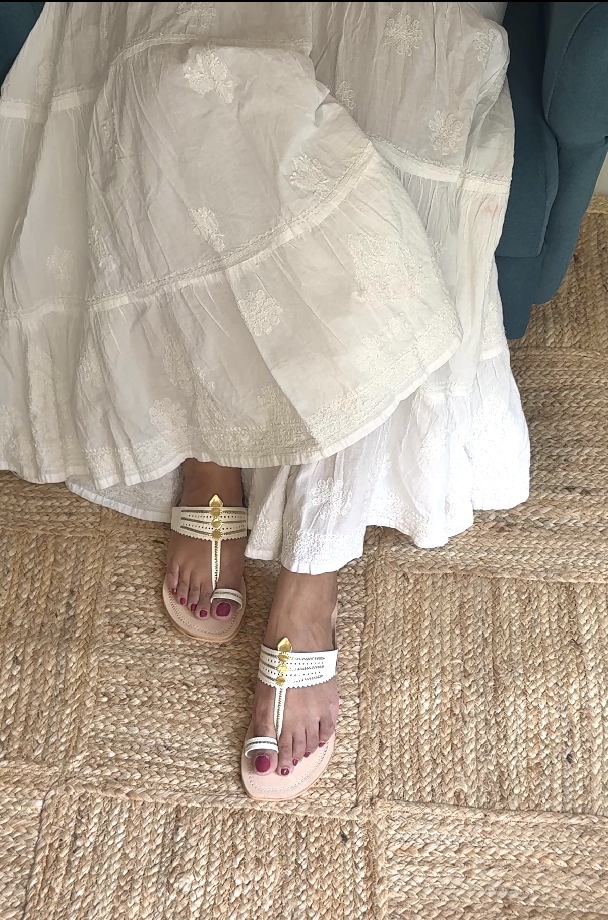 Summer white Flats